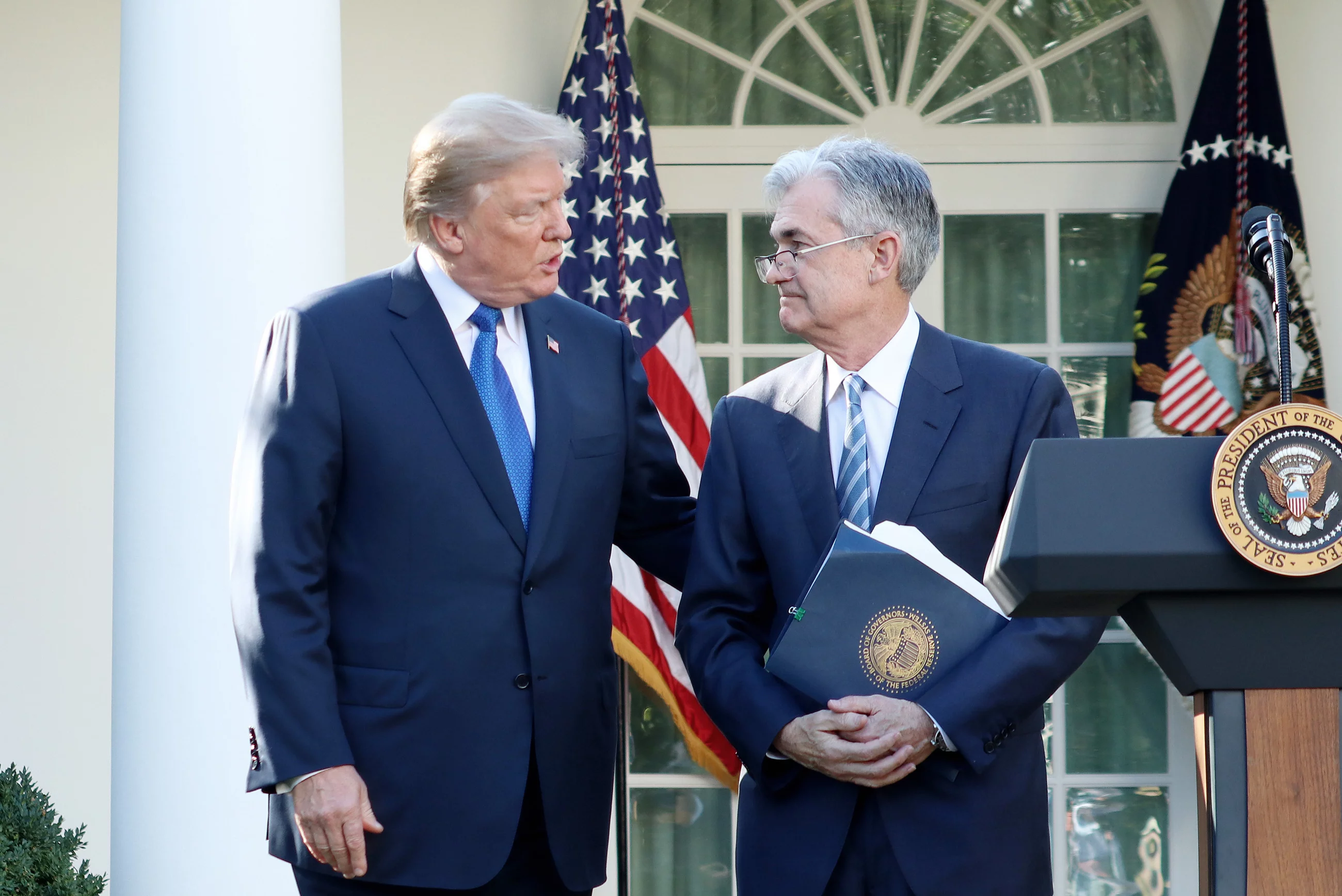 Donald Trump i Jerome Powell