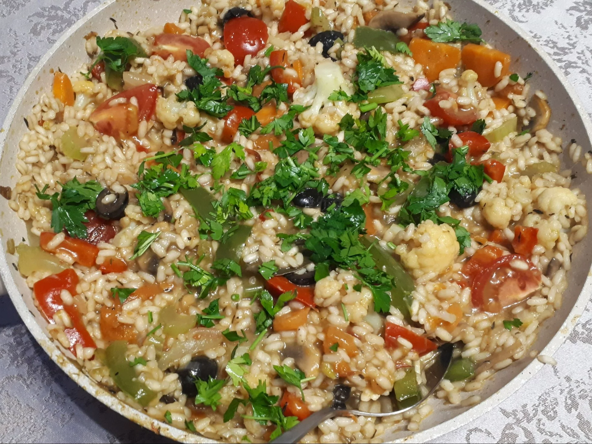 Paella z warzywami