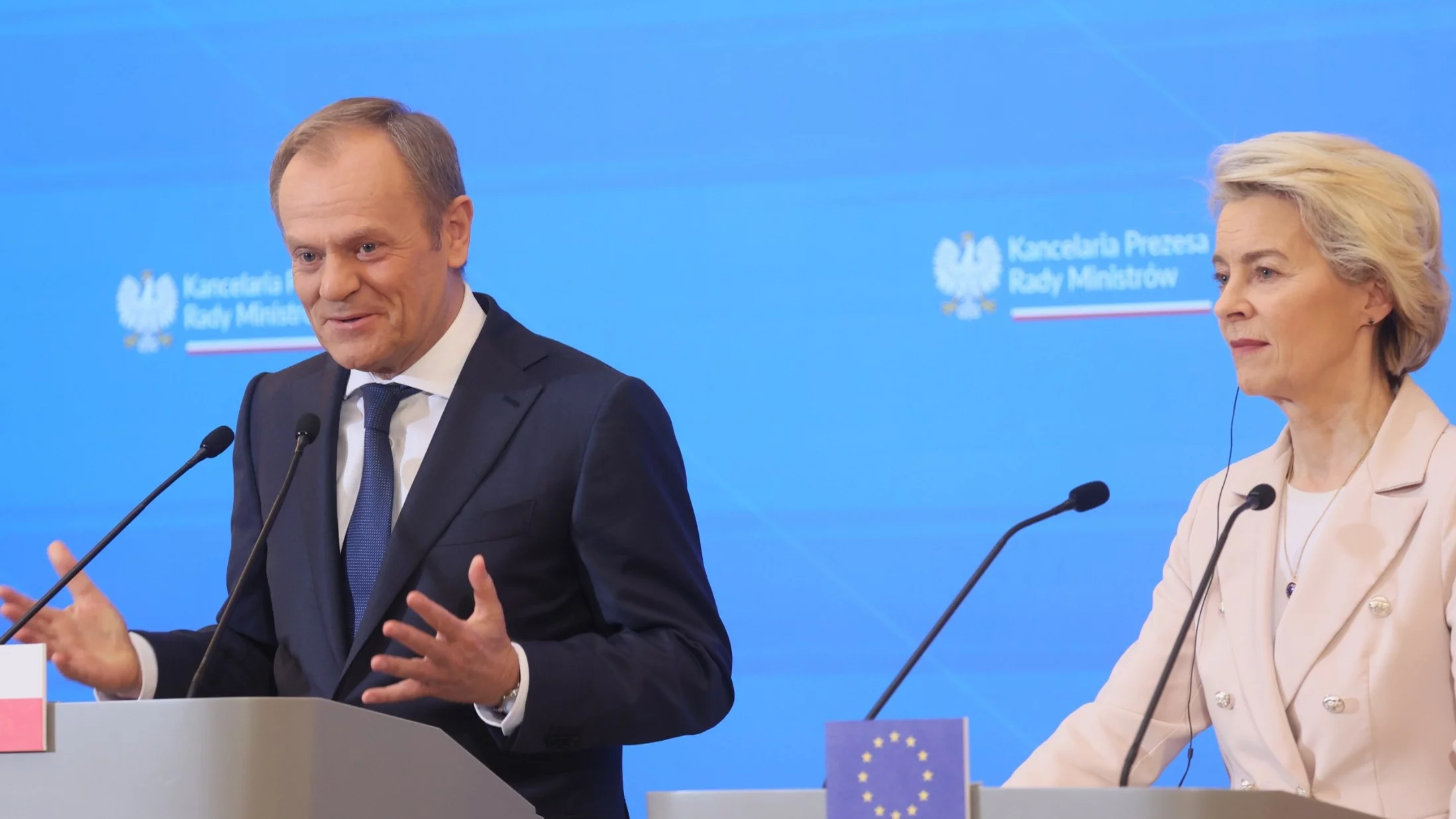 Donald Tusk, Ursula von der Leyen