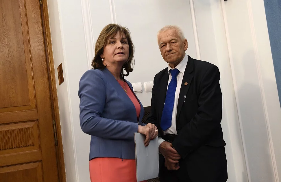 Małgorzata Zwiercan i Kornel Morawiecki