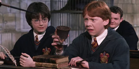 Kadr z filmu o przygodach Harry'ego Pottera