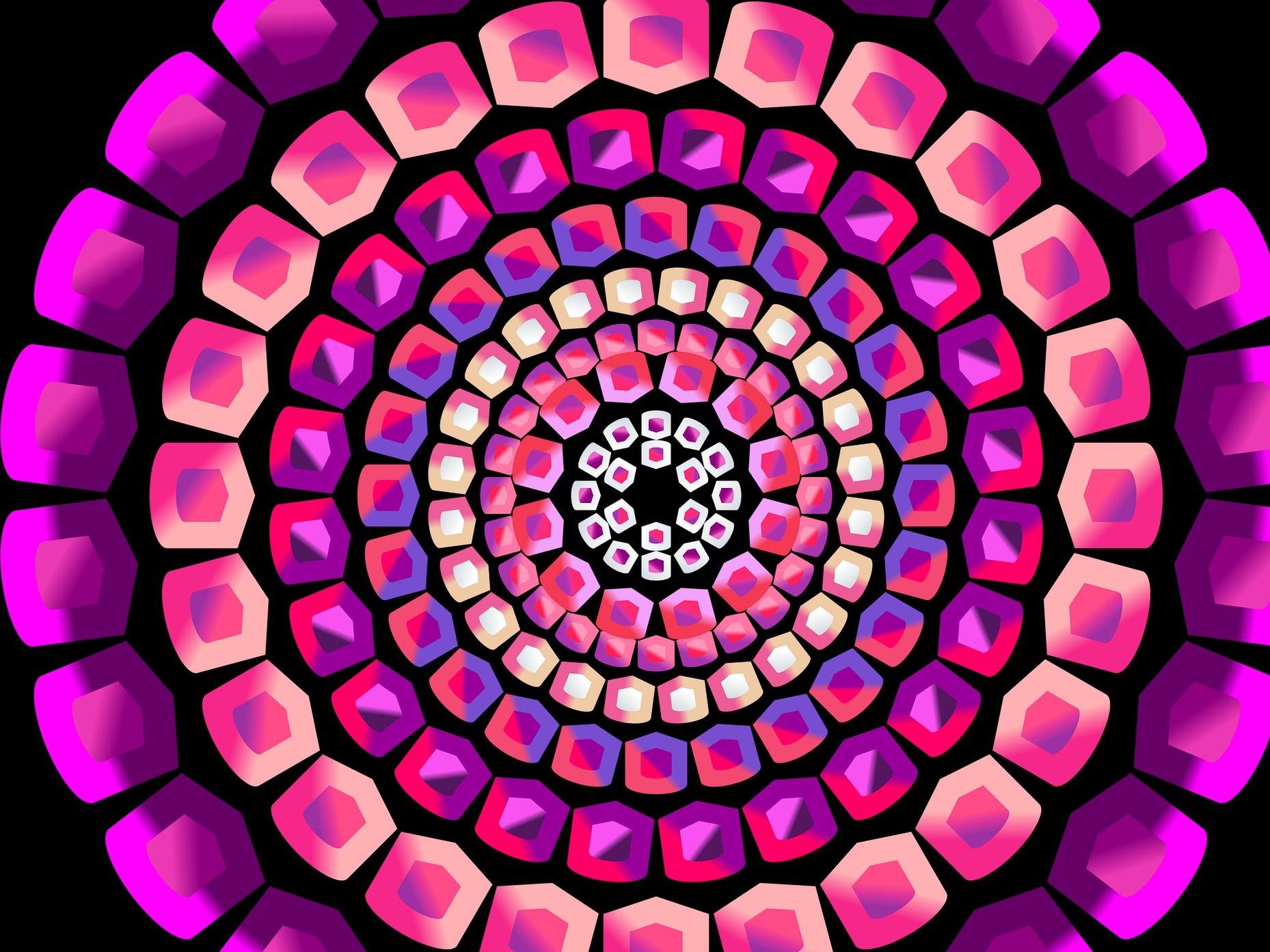 mandala, wzór, kolorowy