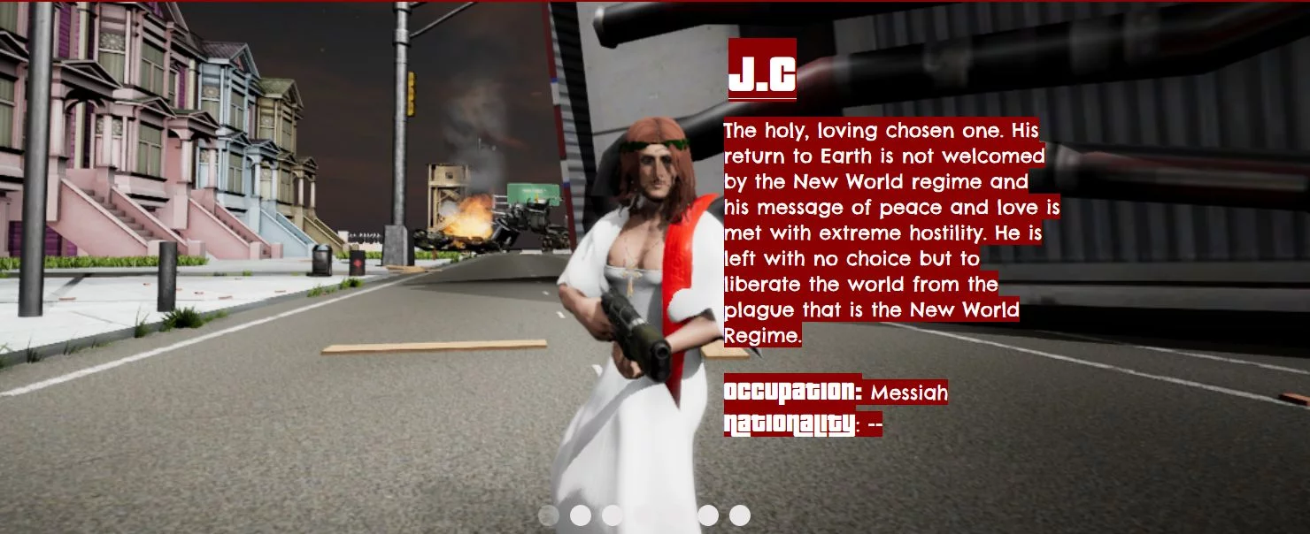 Postać z gry Jesus Strikes Back