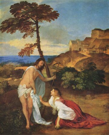 Jezus i Maria Magdalena Tycjana
