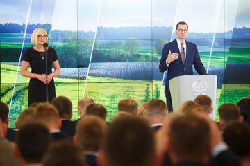 Joanna Kopcińska i Mateusz Morawiecki