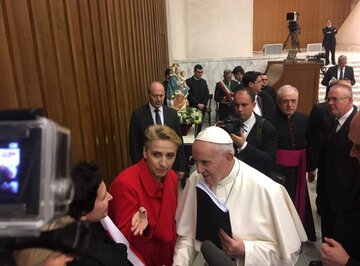 Joanna Scheuring-Wielgus spotkała się z papieżem Franciszkiem