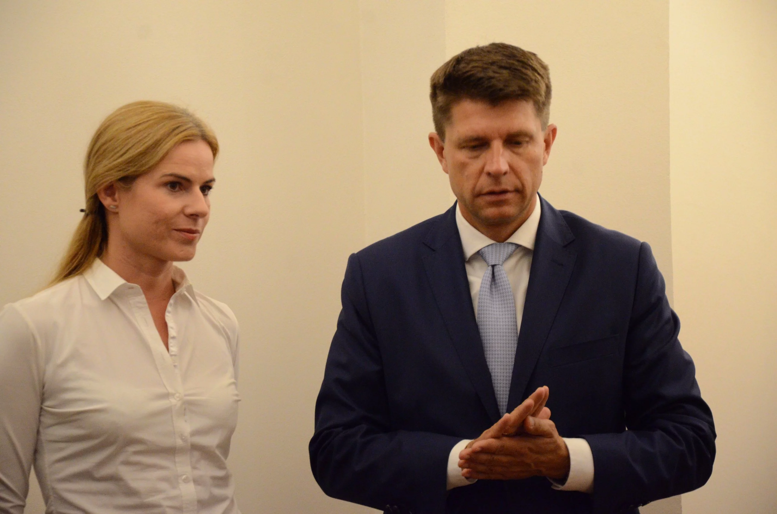 Joanna Schmidt i Ryszard Petru