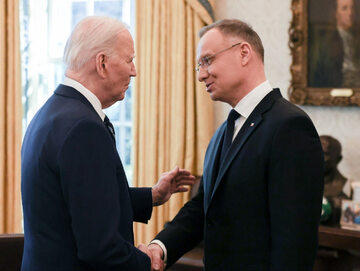 Joe Biden i Andrzej Duda