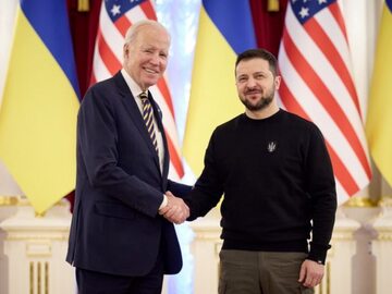 Joe Biden i Wołodymyr Zełenski