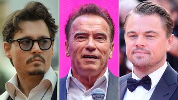 Johnny Depp, Arnold Schwarzenegger i Leonardo DiCaprio