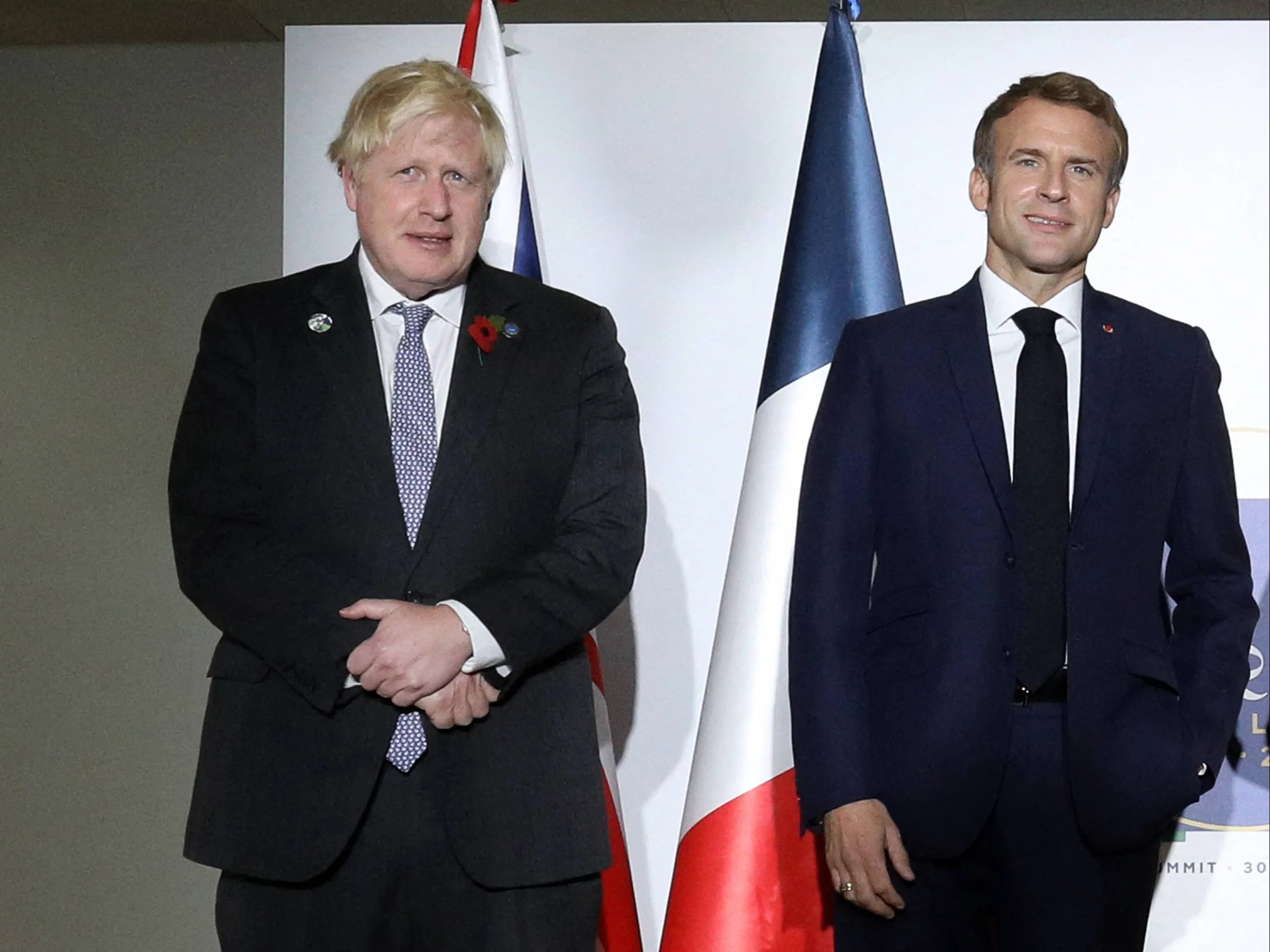 Boris Johnson i Emmanuel Macron