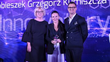 Jolanta Kloc, wiceprezes PMPG Polskie Media oraz Marta Sobieszek i Grzegorz Kumiszcza – właściciele firmy Omnicreatio