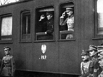 Józef Piłsudski i Symon Petlura w Winnicy. Wyprawa kijowska kwiecień 1920