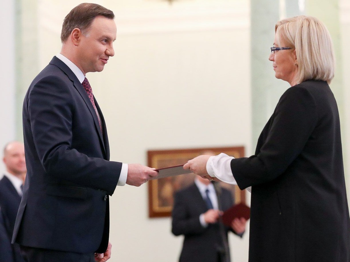 Julia Przyłębska, Andrzej Duda