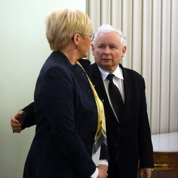 Julia Przyłębska i Jarosław Kaczyński