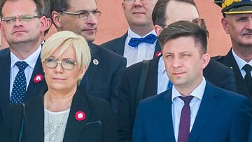 Julia Przyłębska i Michał Dworczyk w czasie jednej z uroczystości