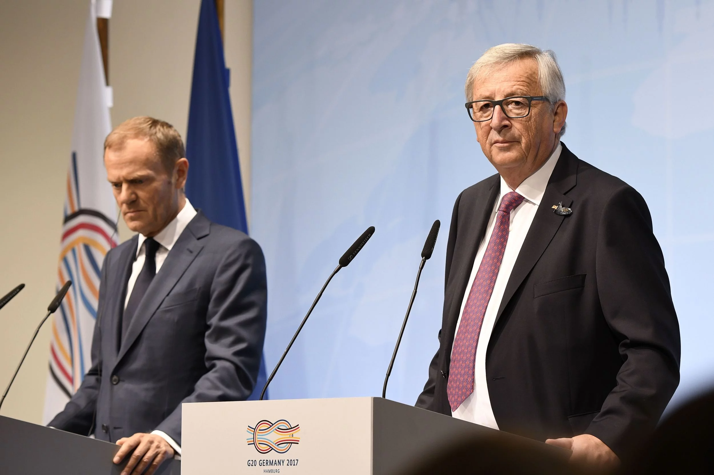 Donald Tusk i Jean-Claude Juncker