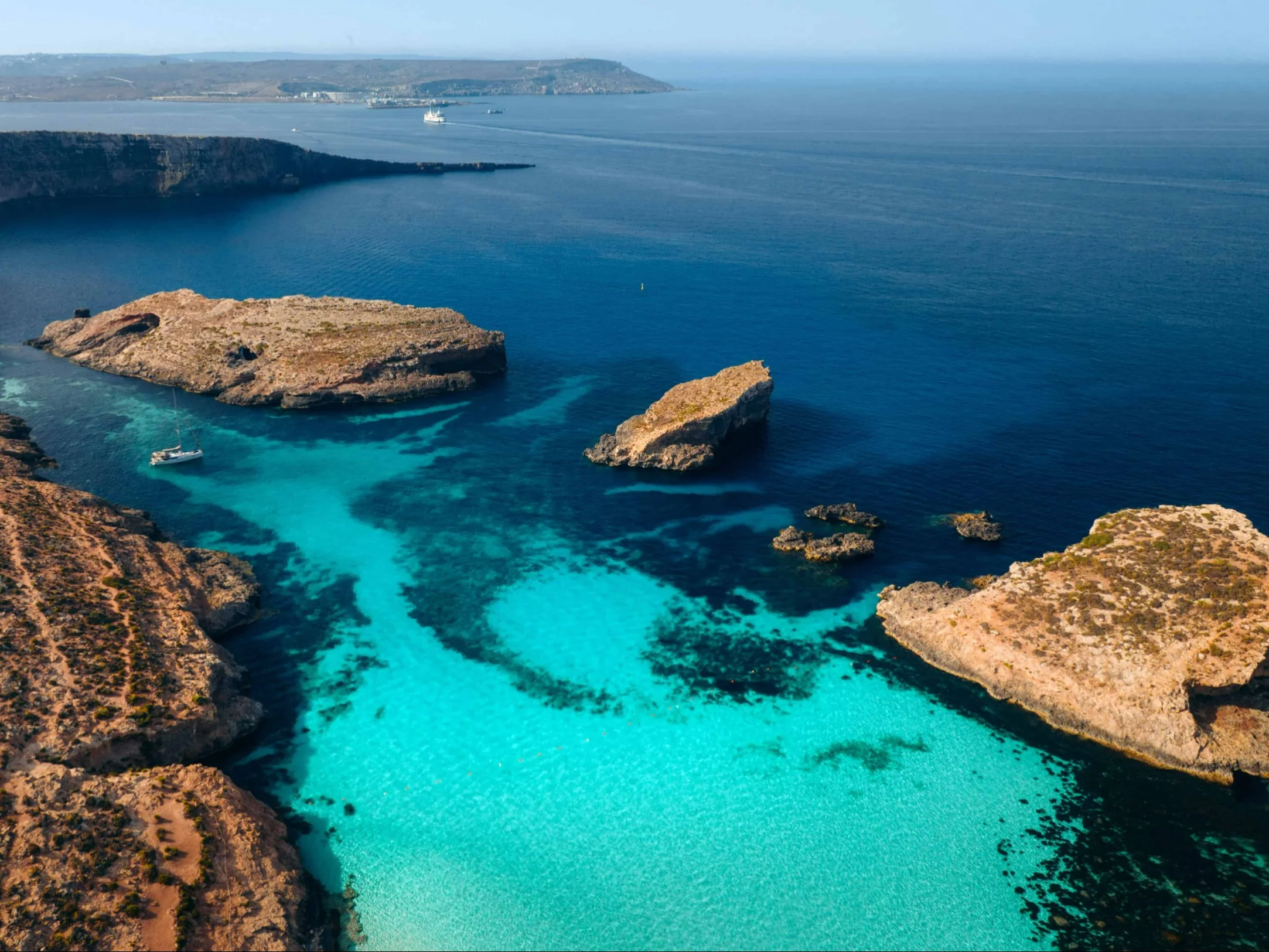 Cieśnina Blue Lagoon na wyspie Comino