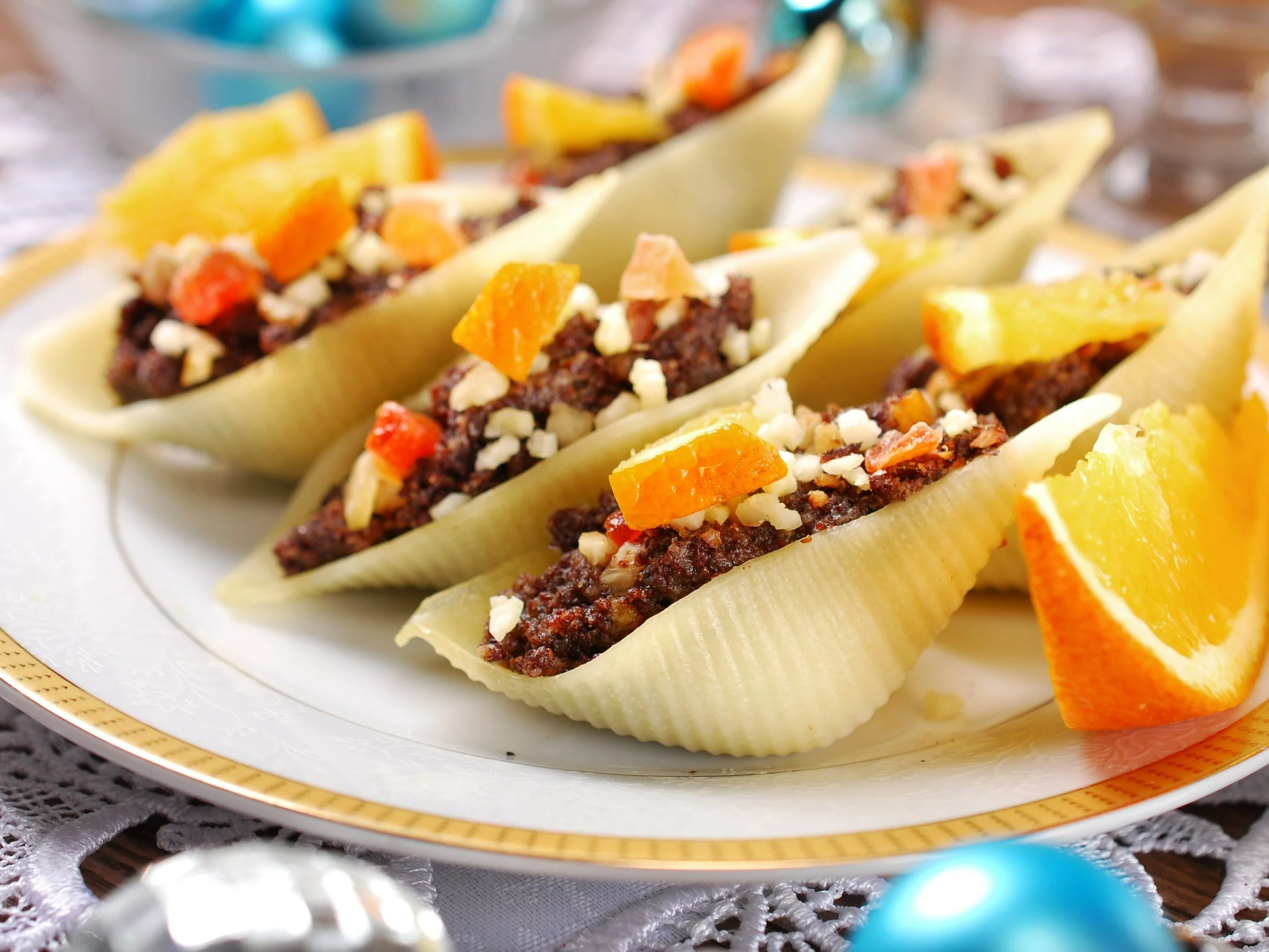 Wigilijne muszle z makiem