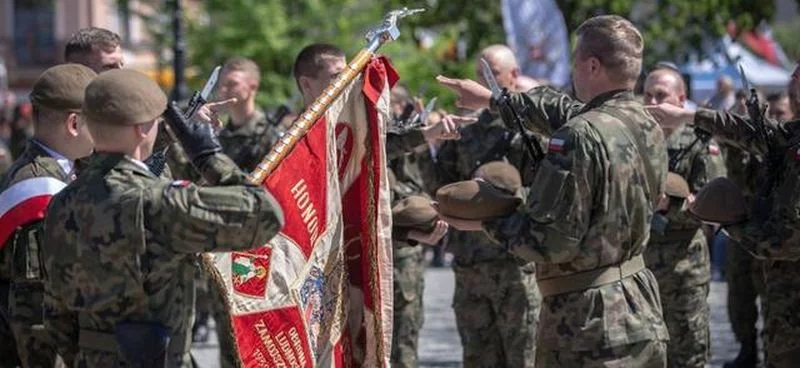 Przysięga żołnierzy WOT w Białej Podlaskiej