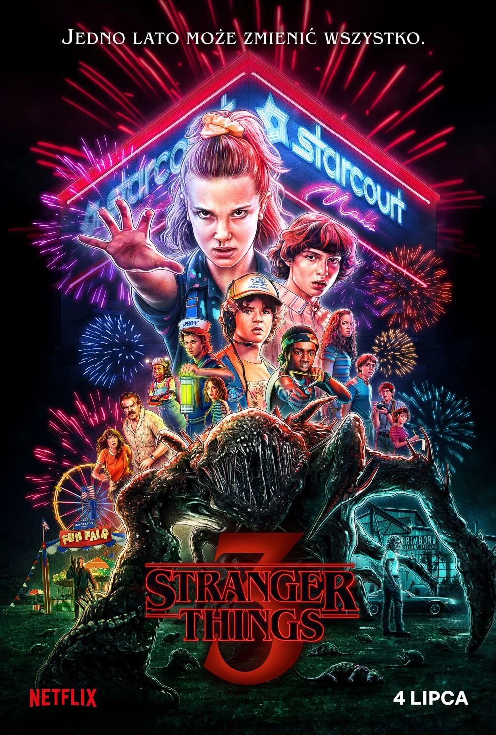 Plakat trzeciego sezonu "Stranger Things"