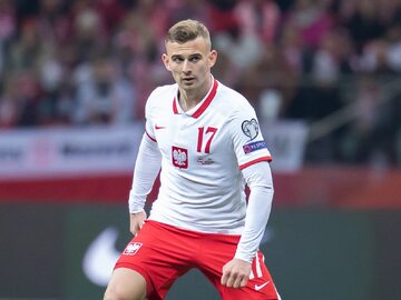 Kacper Kozłowski w meczu reprezentacji Polski