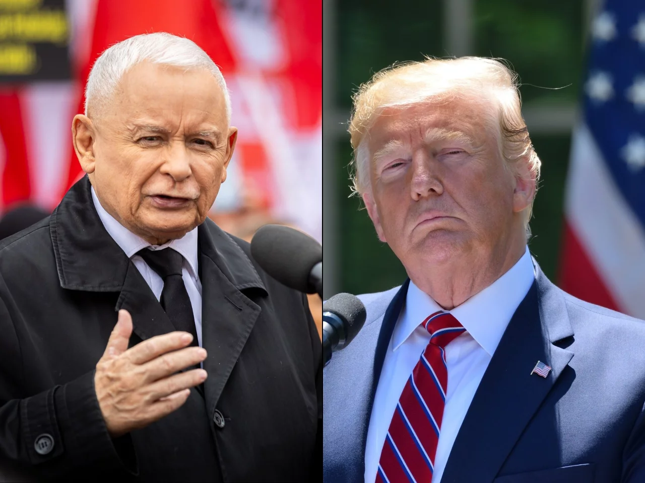 Jarosław Kaczyński i Donald Trump