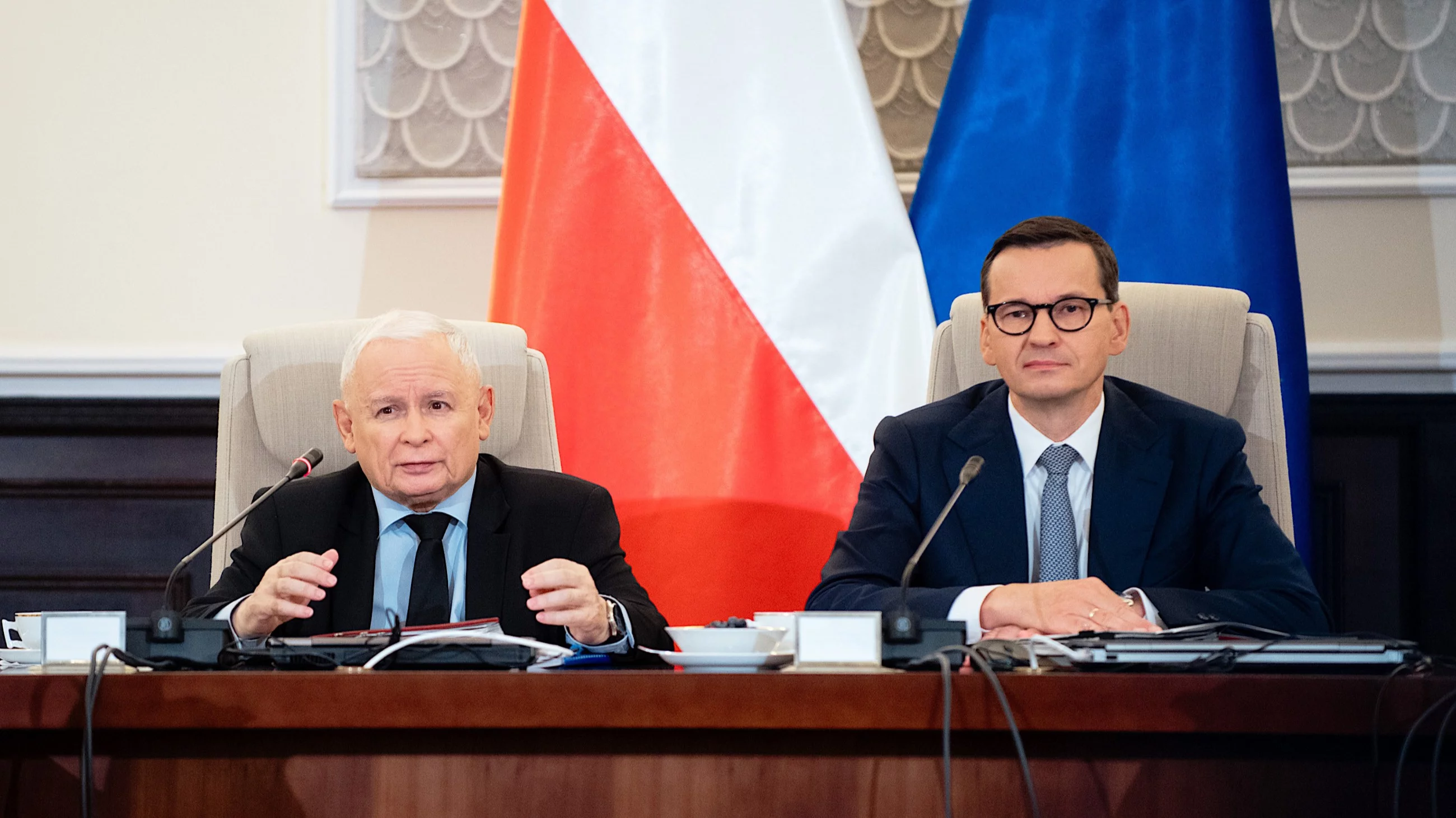 Jarosław Kaczyński i Mateusz Morawiecki