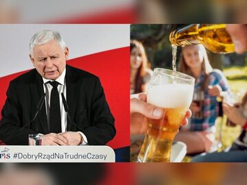 Kaczyński i picie alkoholu