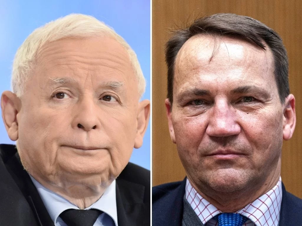 Jarosław Kaczyński i Radosław Sikorski