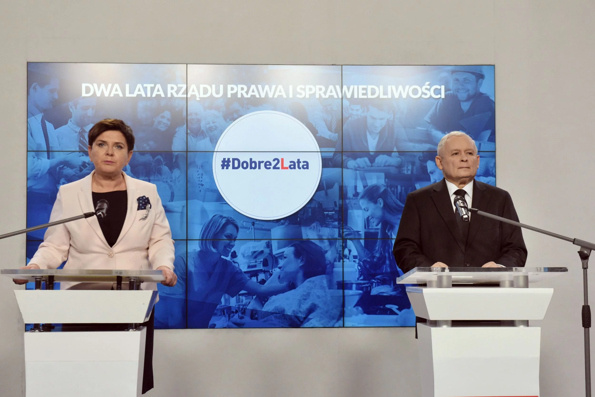 Beata Szydło i Jarosław Kaczyński