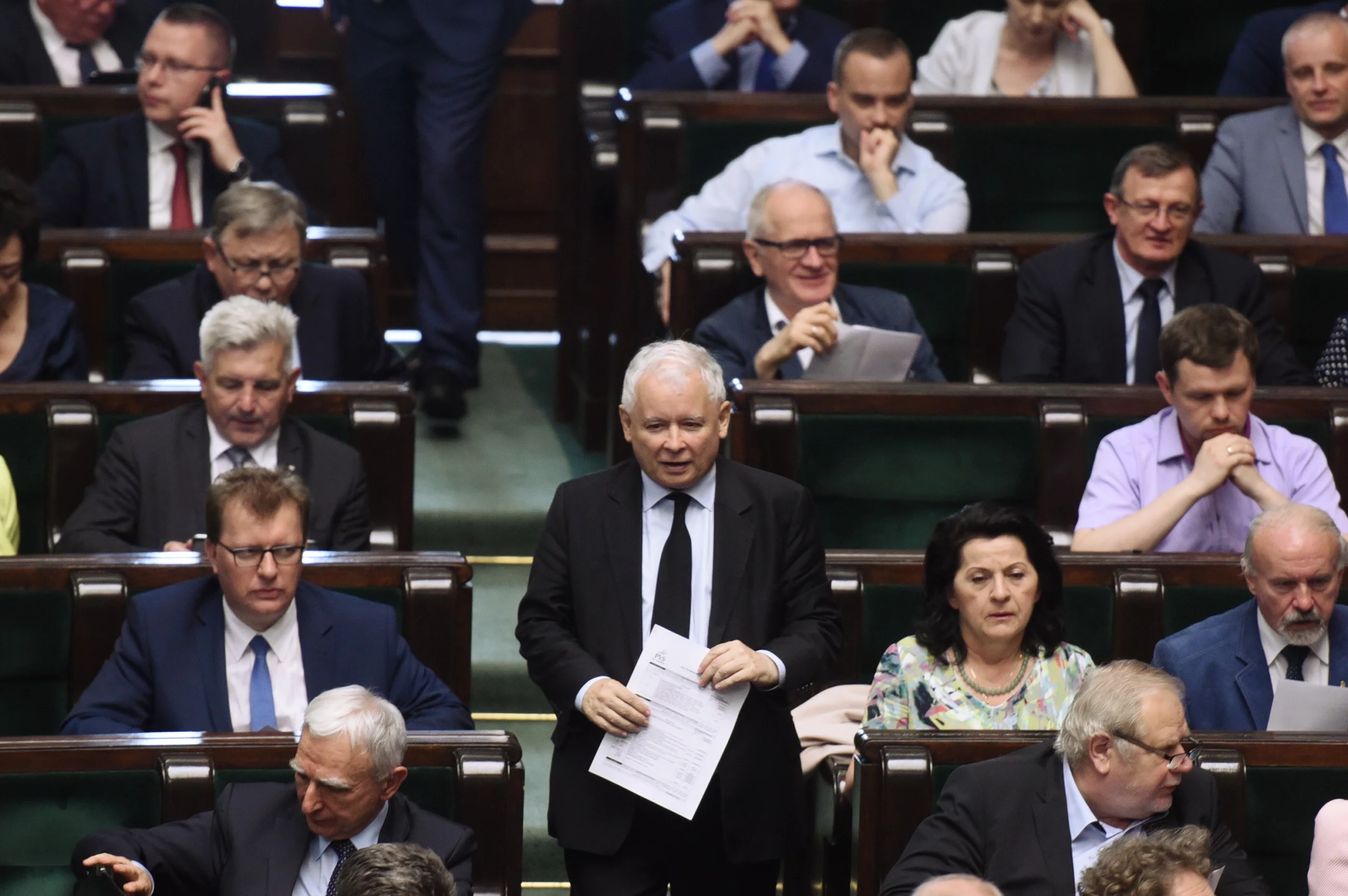 Jarosław Kaczyński w Sejmie