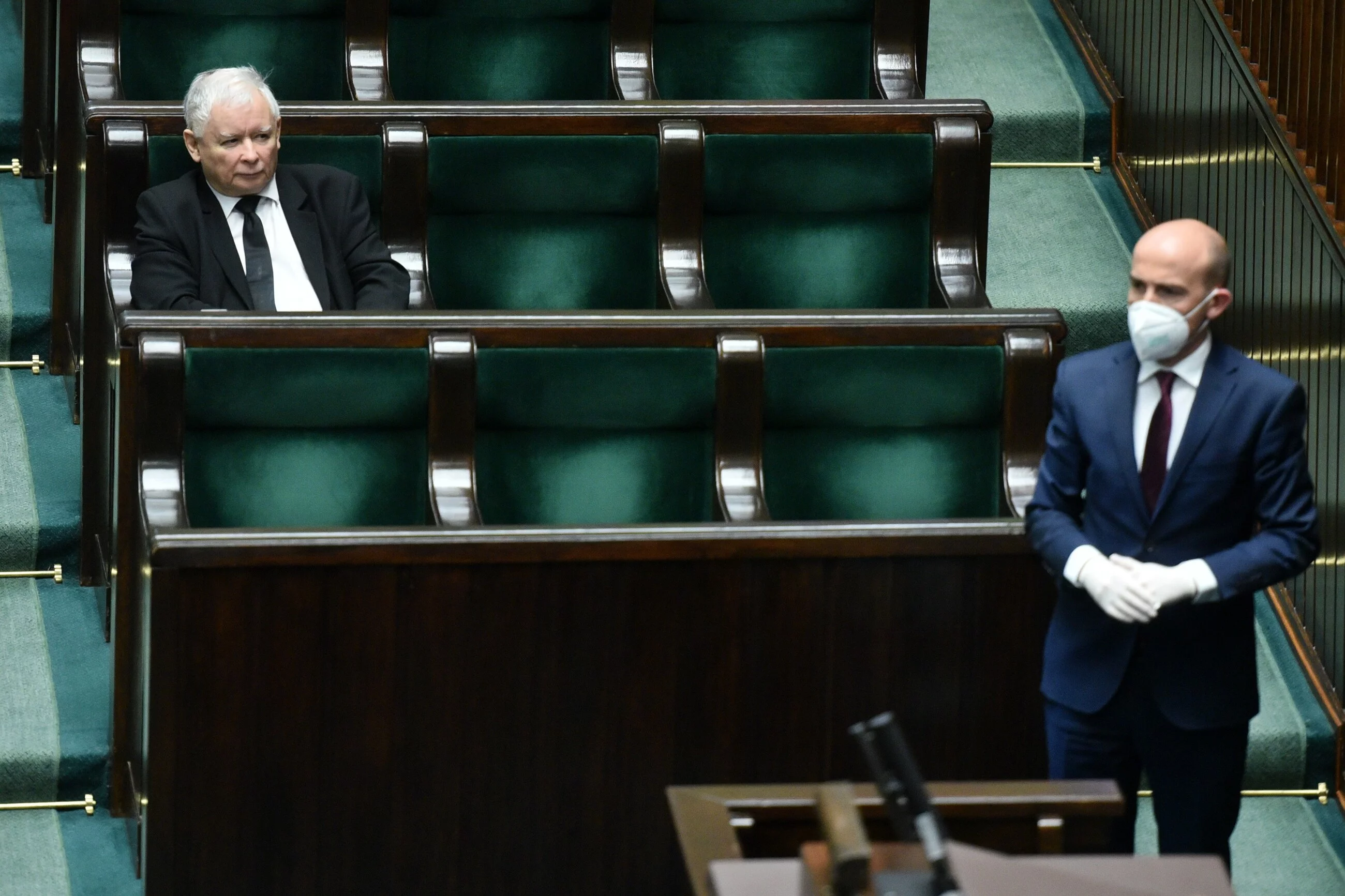 Jarosław Kaczyński i Borys Budka