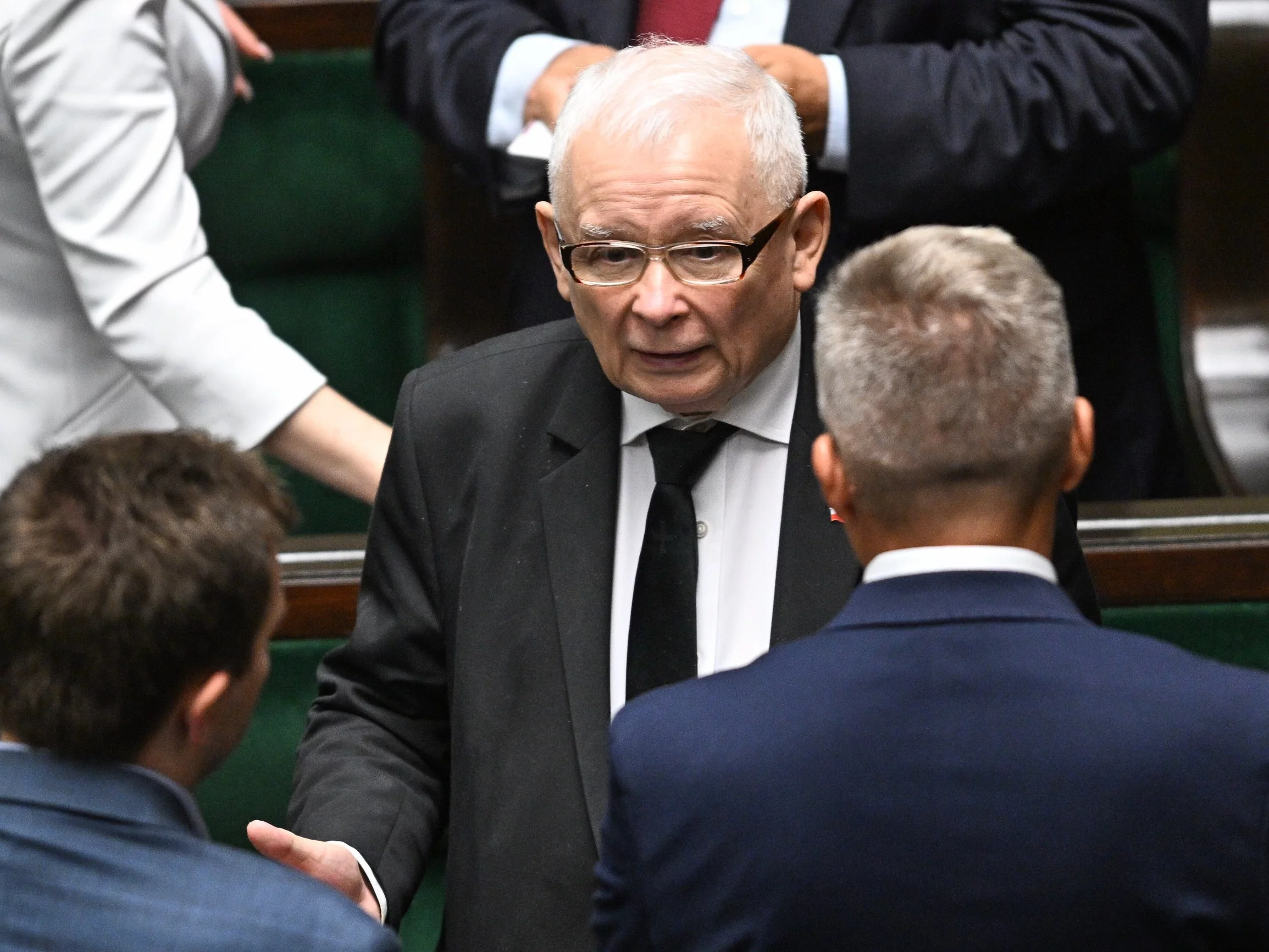 Kaczyński spiął się z dziennikarzem TVN. Poszło o Sikorskiego