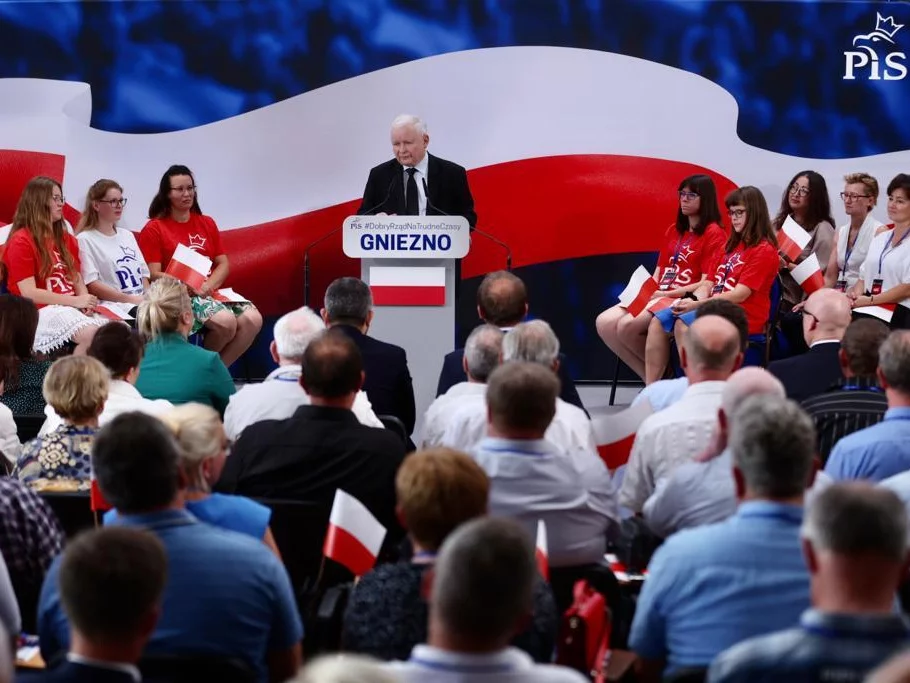 Jarosław Kaczyński w Gnieźnie