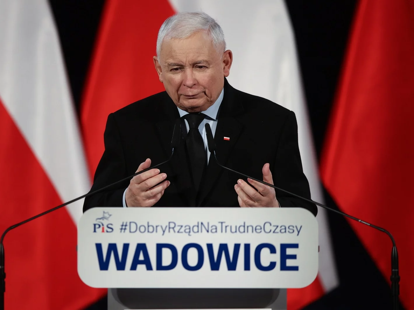 Jarosław Kaczyński w Wadowicach