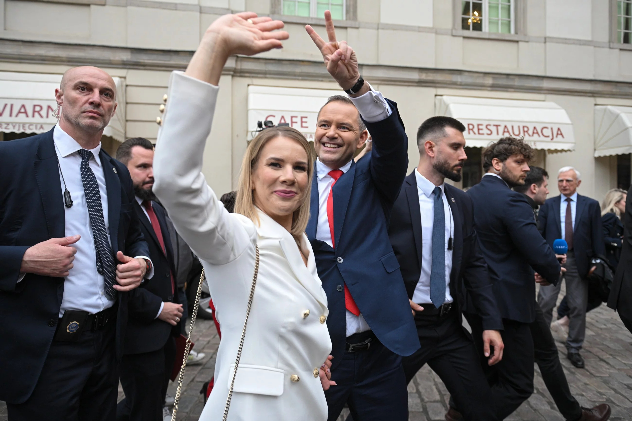 Marta Nawrocka z prezydentem-elektem