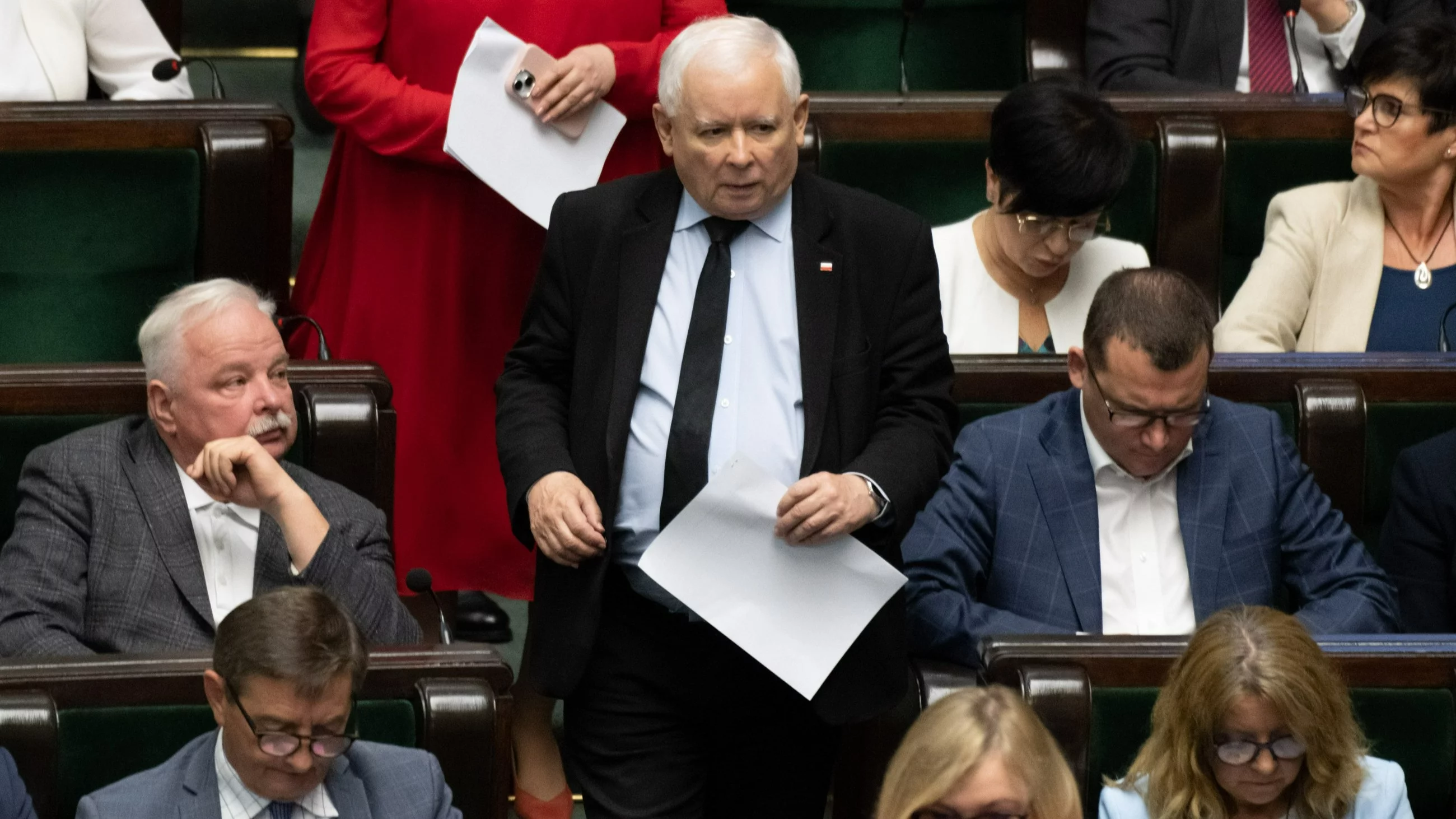 Jarosław Kaczyński w Sejmie