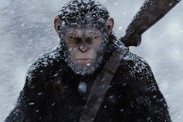 Kadr z filmu „Wojna o planetę małp” (2017)