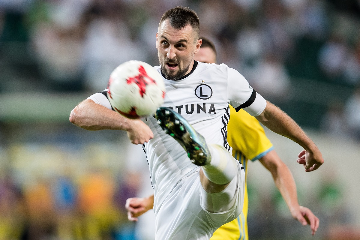 Kadr z meczu Legia Warszawa - FK Astana