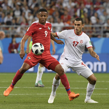 Kadr z meczu Panama - Tunezja