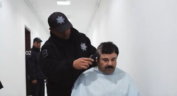 Kadr z nagrania, przedstawiający najprawdopodobniej słynnego „El Chapo”