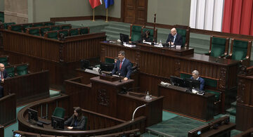 Kadr z posiedzenia Sejmu (11 stycznia 2023)
