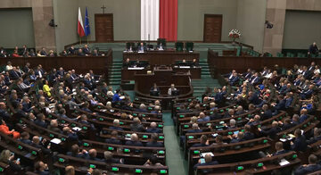 Kadr z posiedzenia Sejmu (14 września)