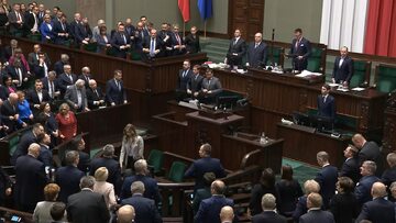 Kadr z posiedzenia Sejmu (22 lutego)