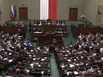 Kadr z posiedzenia Sejmu (4 listopada)