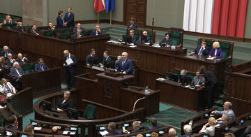 Kadr z posiedzenia Sejmu (5 października)