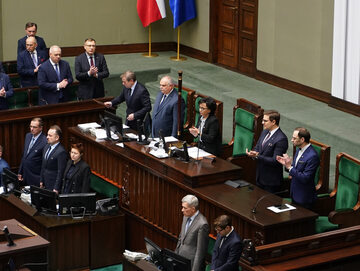 Kadr z posiedzenia Sejmu
