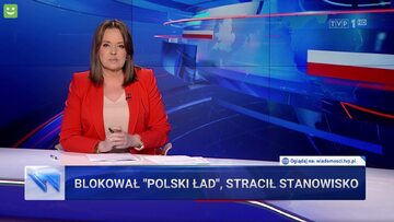 Kadr z programu „Wiadomości” TVP
