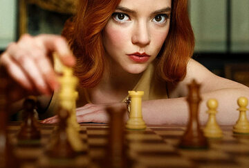 Kadr z serialu „Gambit królowej”